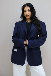 Atelier Series Reworked Blazer Donker Blauw