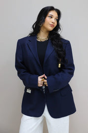 Atelier Series Reworked Blazer Donker Blauw