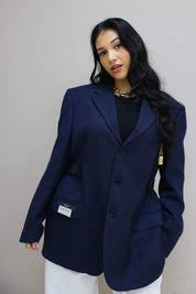 Atelier Series Reworked Blazer Donker Blauw