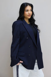 Atelier Series Reworked Blazer Donker Blauw