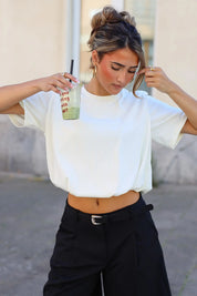 T-Shirt Ballon Fit Crème