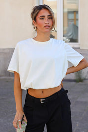 T-Shirt Ballon Fit Crème