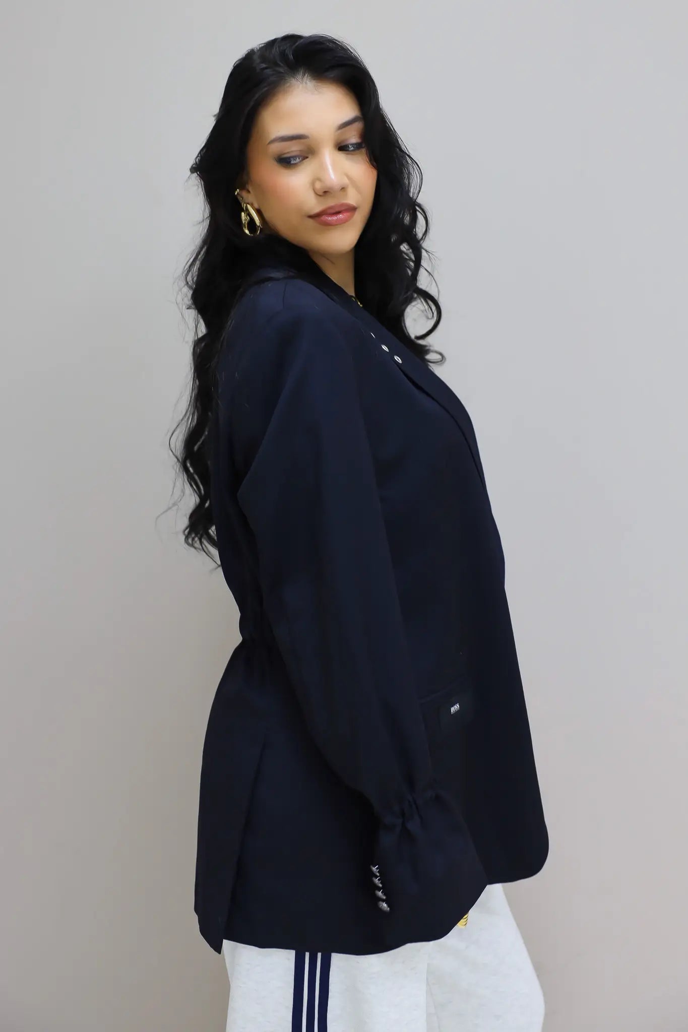 Atelier Series Reworked Designer Blazer Donker Blauw