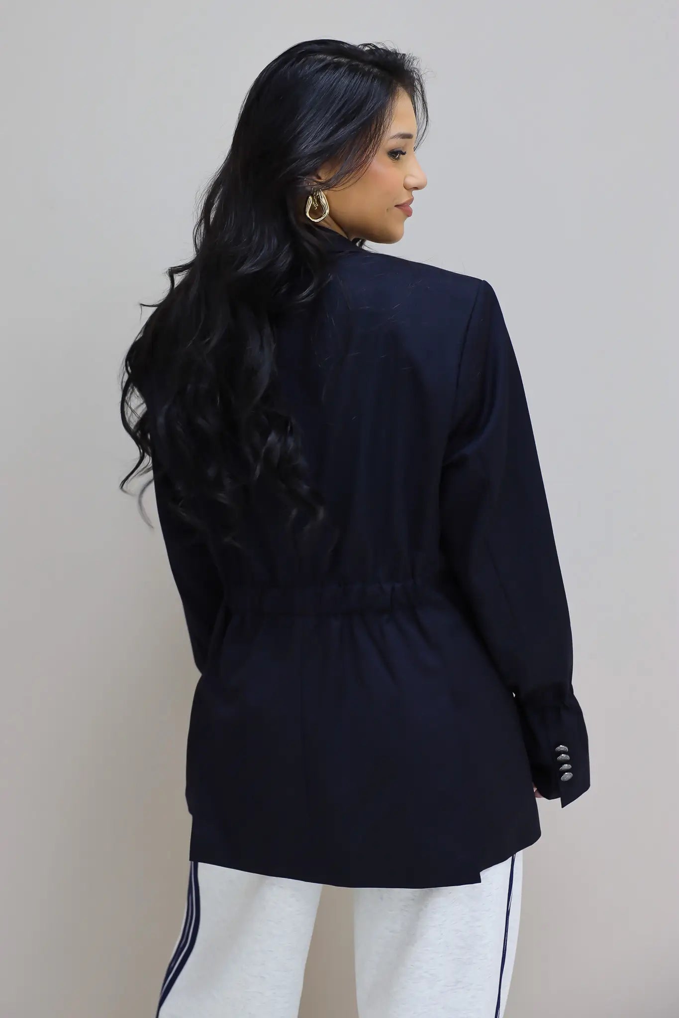 Atelier Series Reworked Designer Blazer Donker Blauw