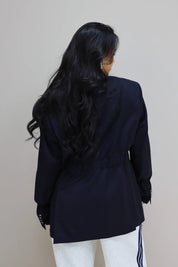 Atelier Series Reworked Designer Blazer Donker Blauw