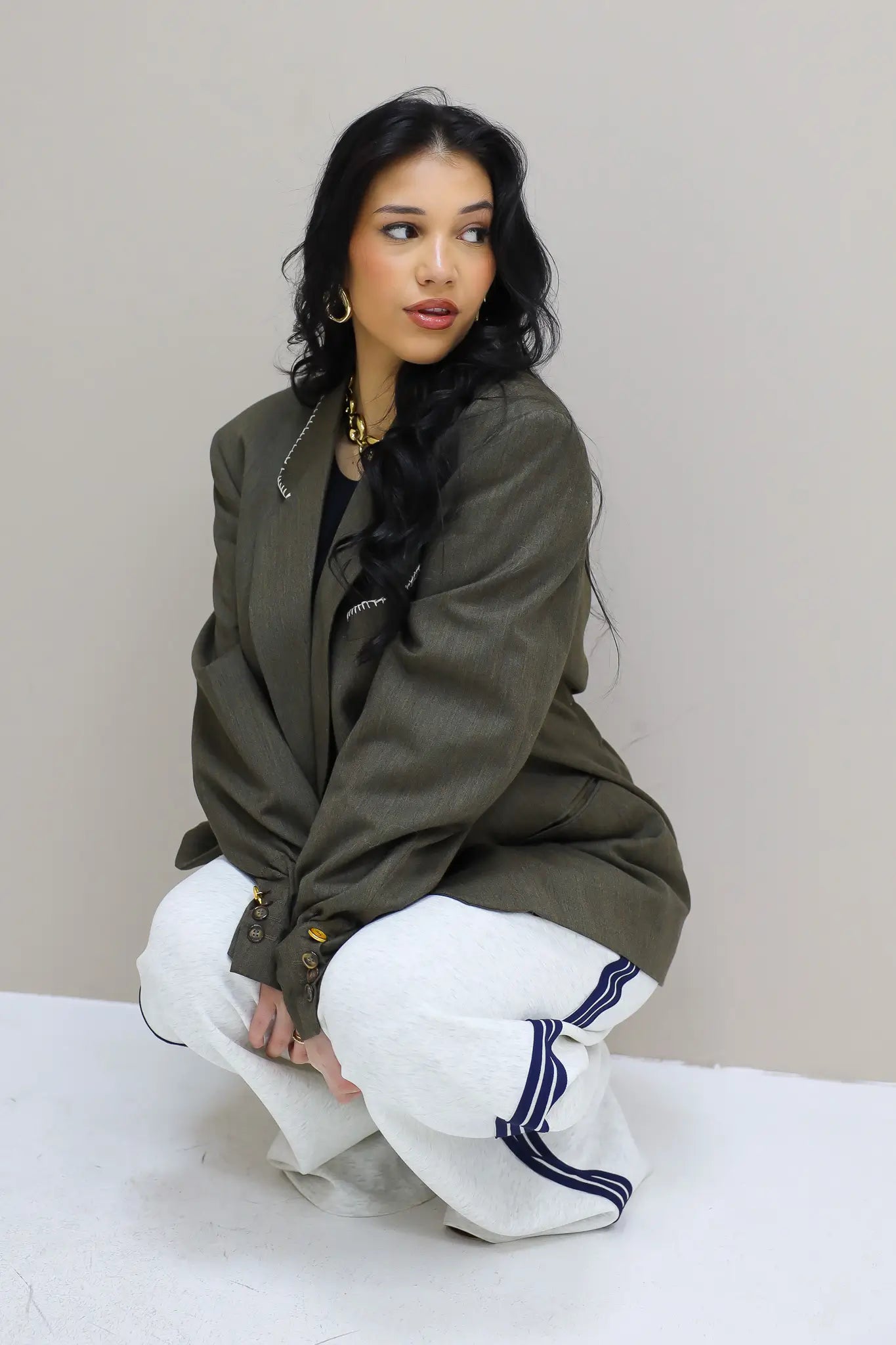 Atelier Series Reworked Blazer Khaki