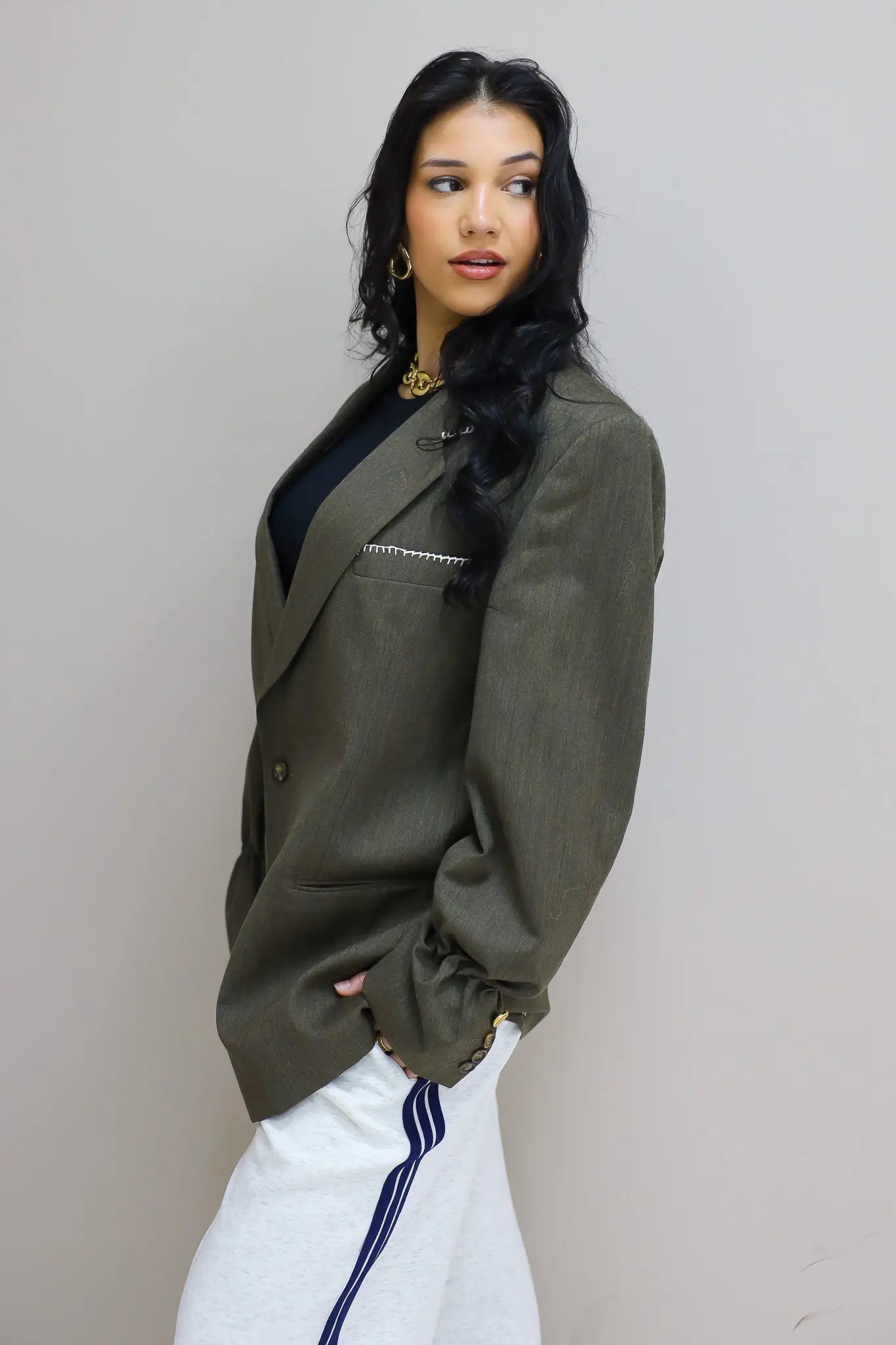 Atelier Series Reworked Blazer Khaki