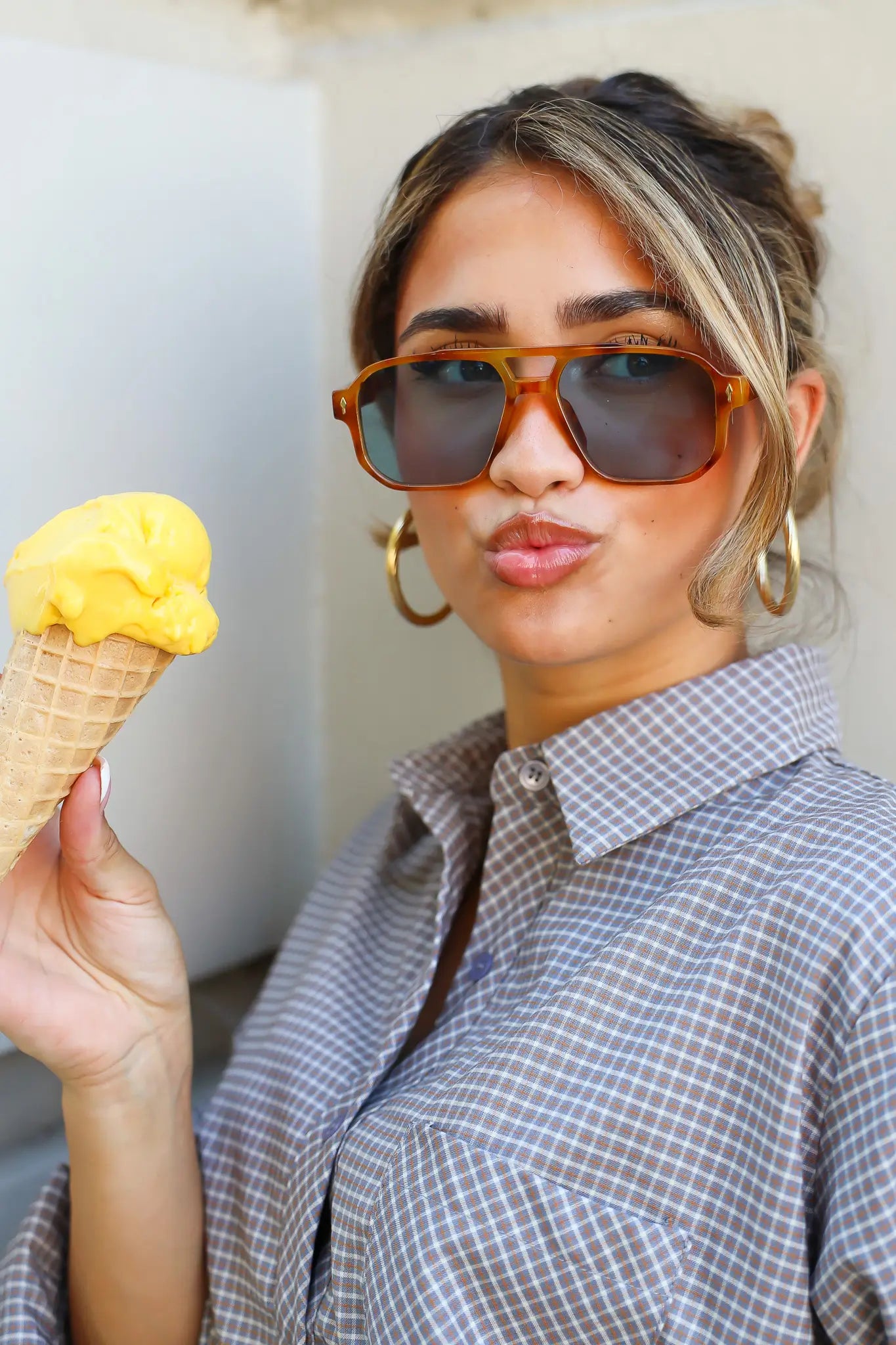 Steffie Zonnebril Caramel