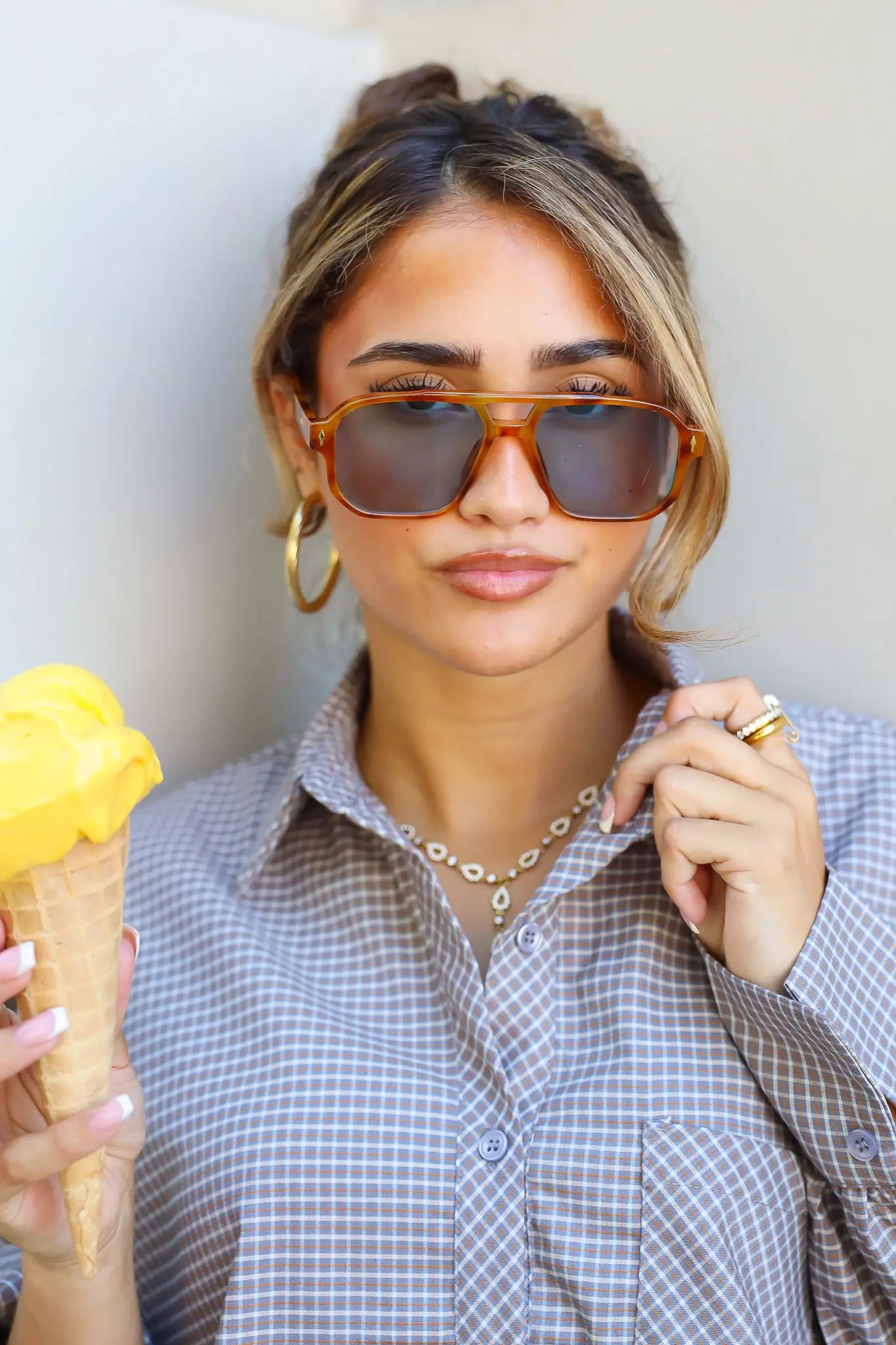 Steffie Zonnebril Caramel