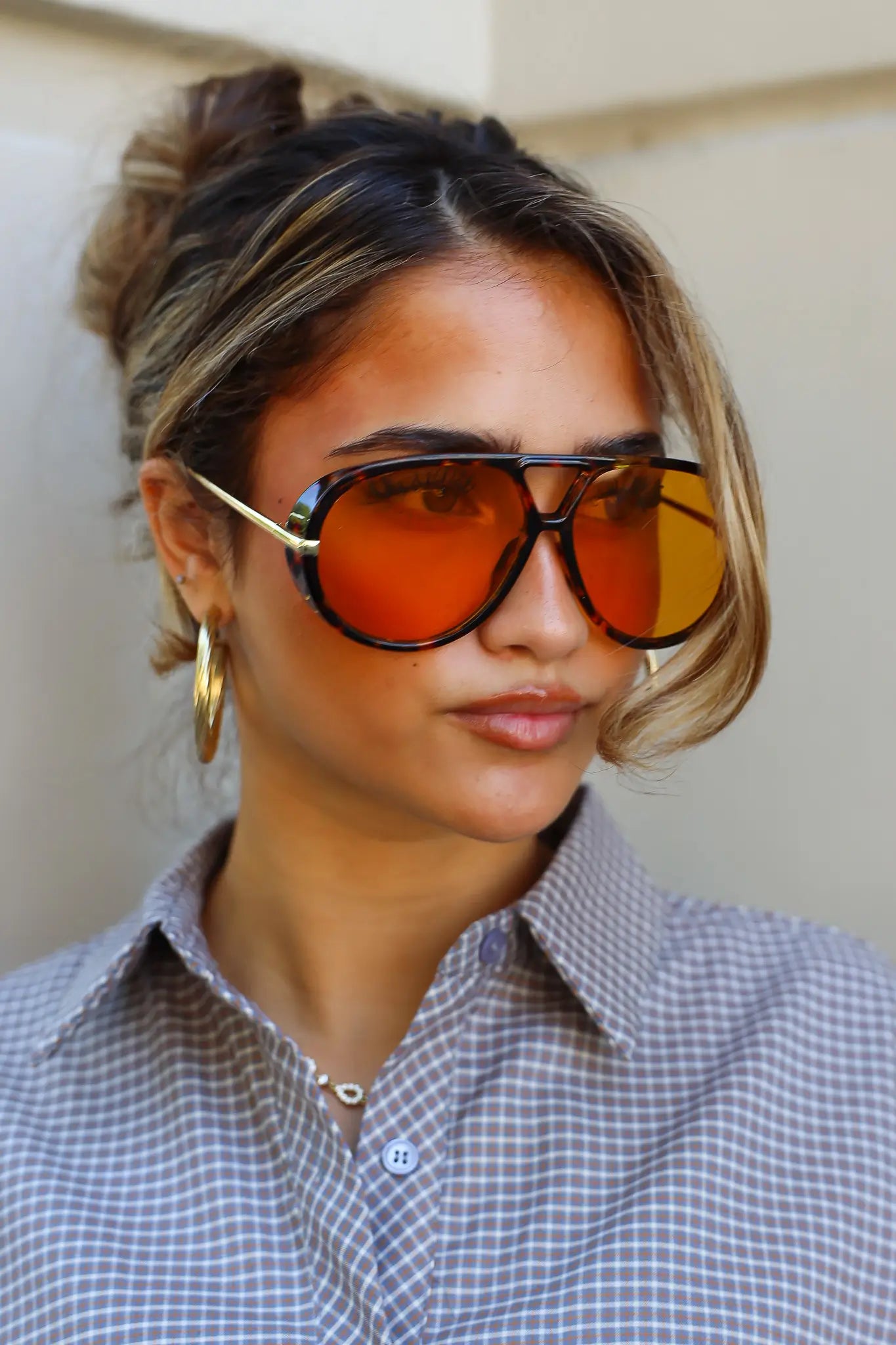 Mila Zonnebril Oranje