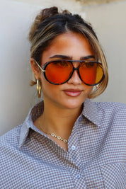 Mila Zonnebril Oranje