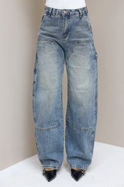 Barrel Cargo Jeans Blauw 3380