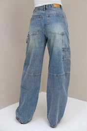 Barrel Cargo Jeans Blauw 3380
