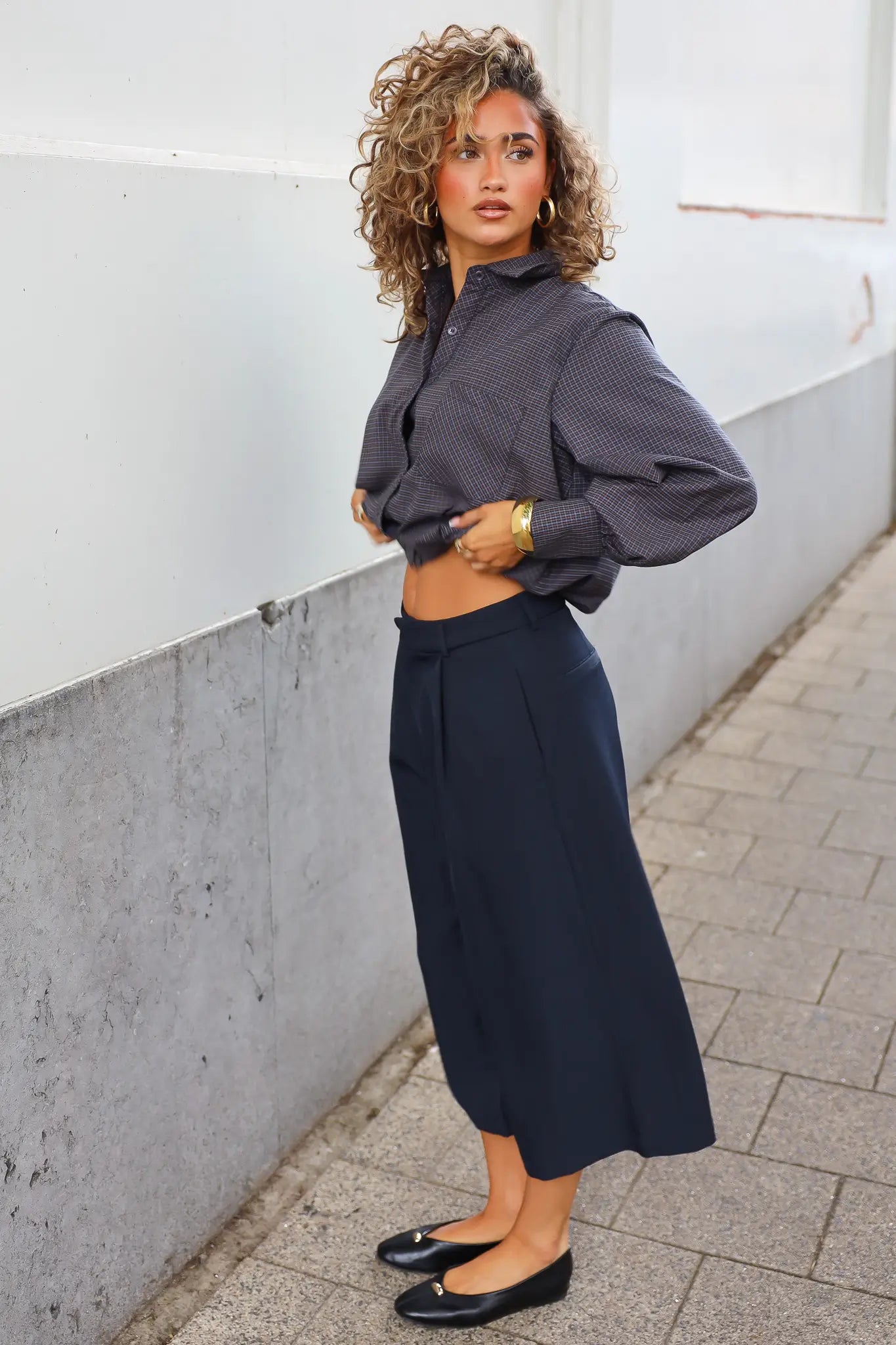Culotte Pantalon Donker Blauw