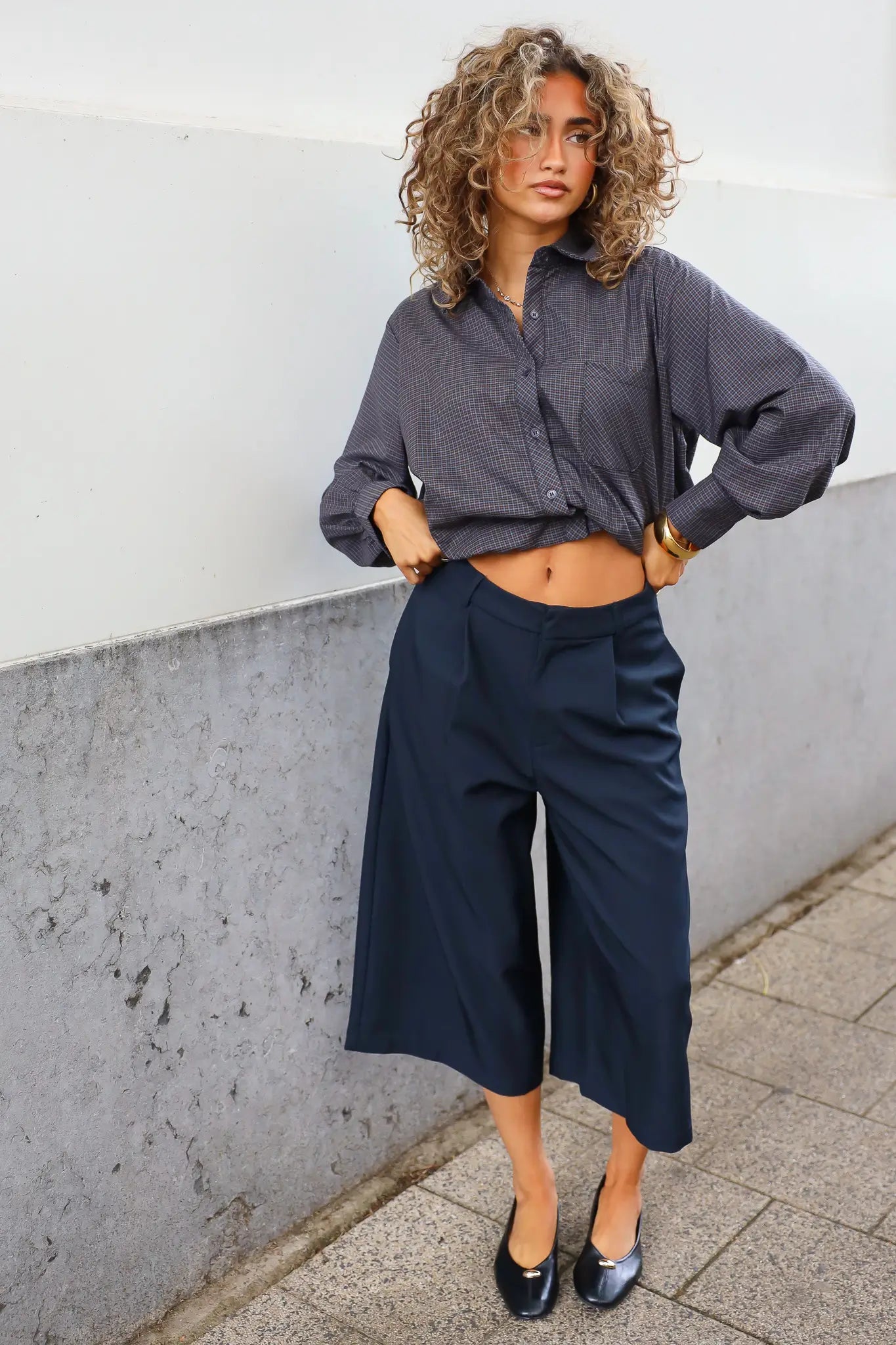 Culotte Pantalon Donker Blauw