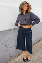 Culotte Pantalon Donker Blauw