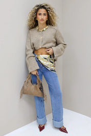 Turn Up Straight Jeans Redial 3222 Blauw