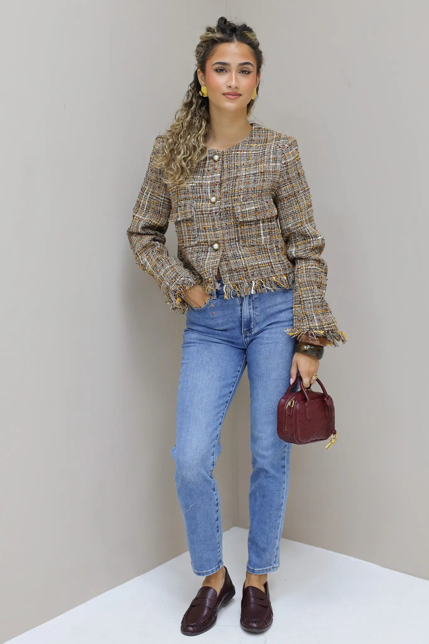 Mom Lang Model Stretch Redial Blauw 3215-2