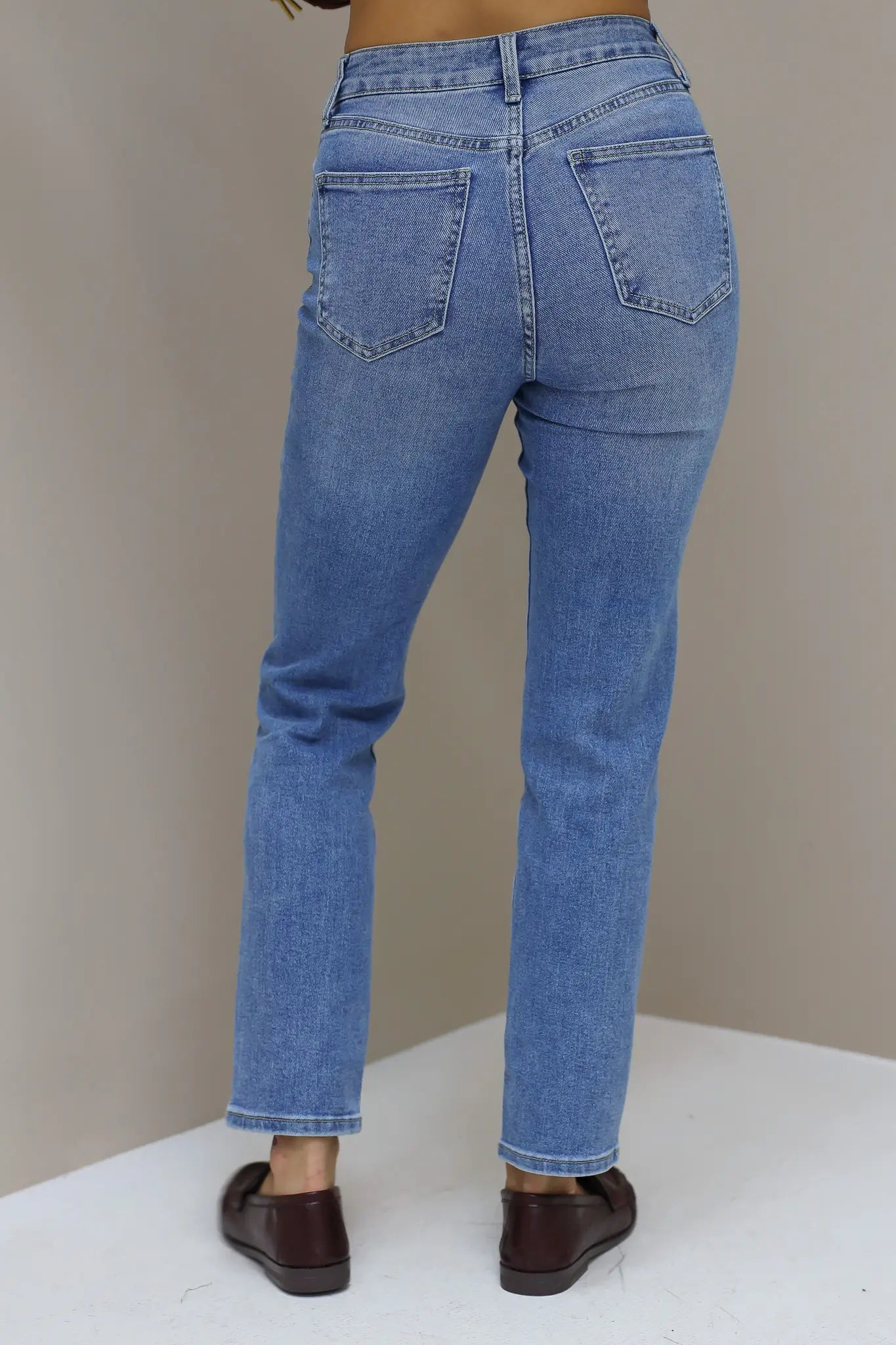 Mom Lang Model Stretch Redial Blauw 3215-2