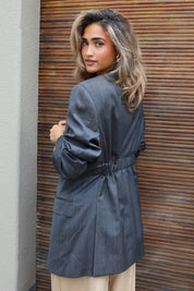 Atelier Series Reworked Designer Blazer Donker Grijs