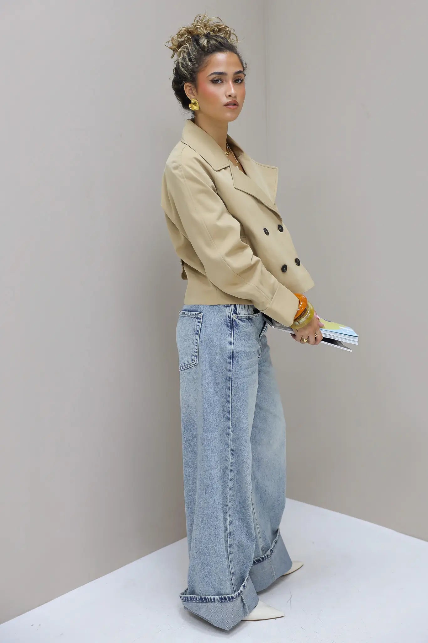 Trench Coat Oversized Fit Camel