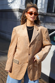 Atelier Series Reworked Blazer Rib Stof Camel