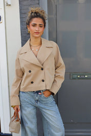 Trench Coat Oversized Fit Camel