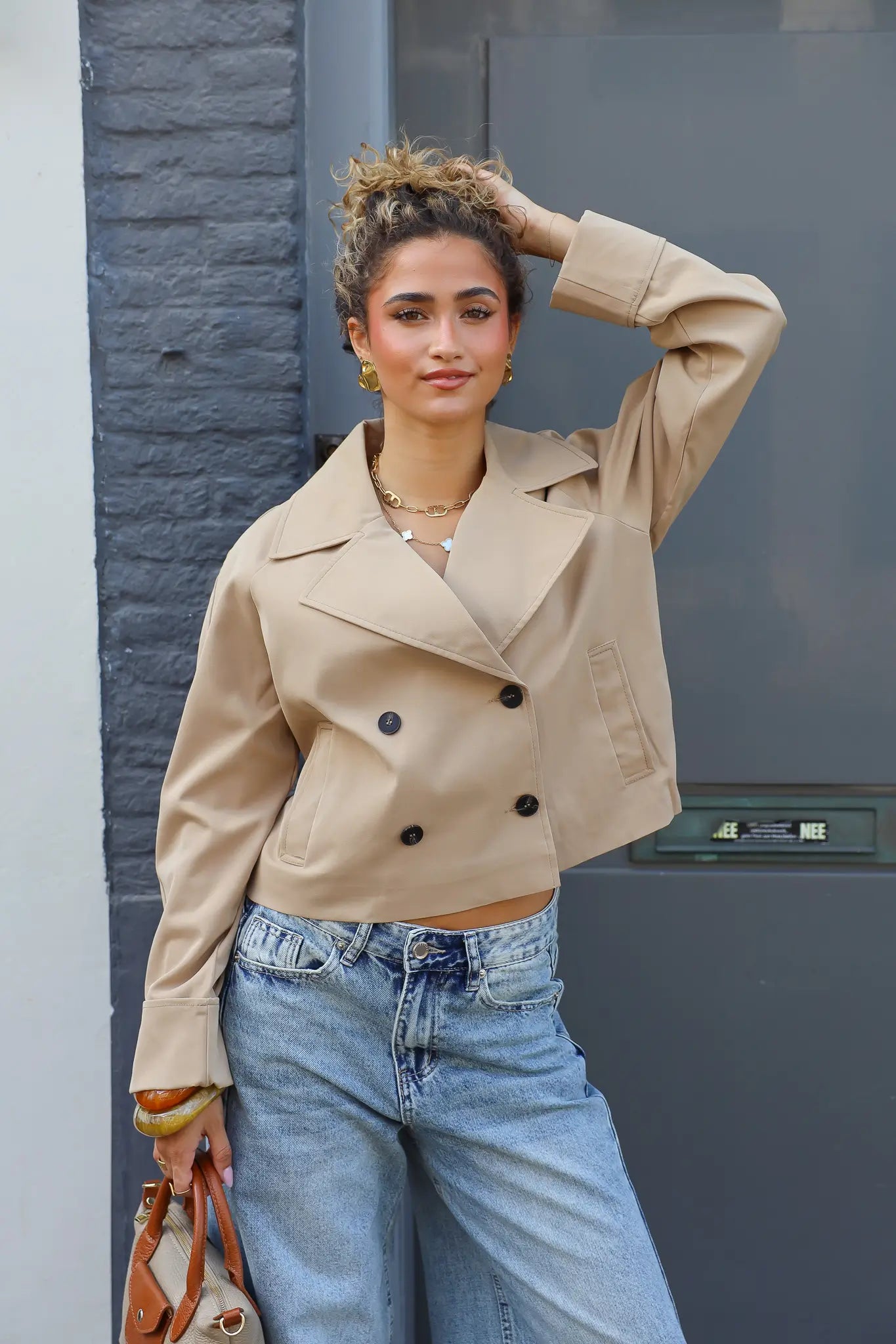 Trench Coat Oversized Fit Camel