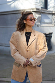 Atelier Series Reworked Blazer Rib Stof Camel