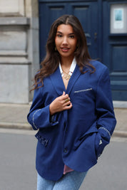 Atelier Series Reworked Blazer Kobalt Blauw