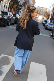 Atelier Series Reworked Blazer Gestreept Grijs