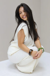 Broek Gebreid Crème