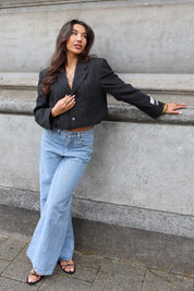 Atelier Series Reworked Blazer Cropped Zwart