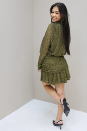 Jurk Lange Mouwen Groen