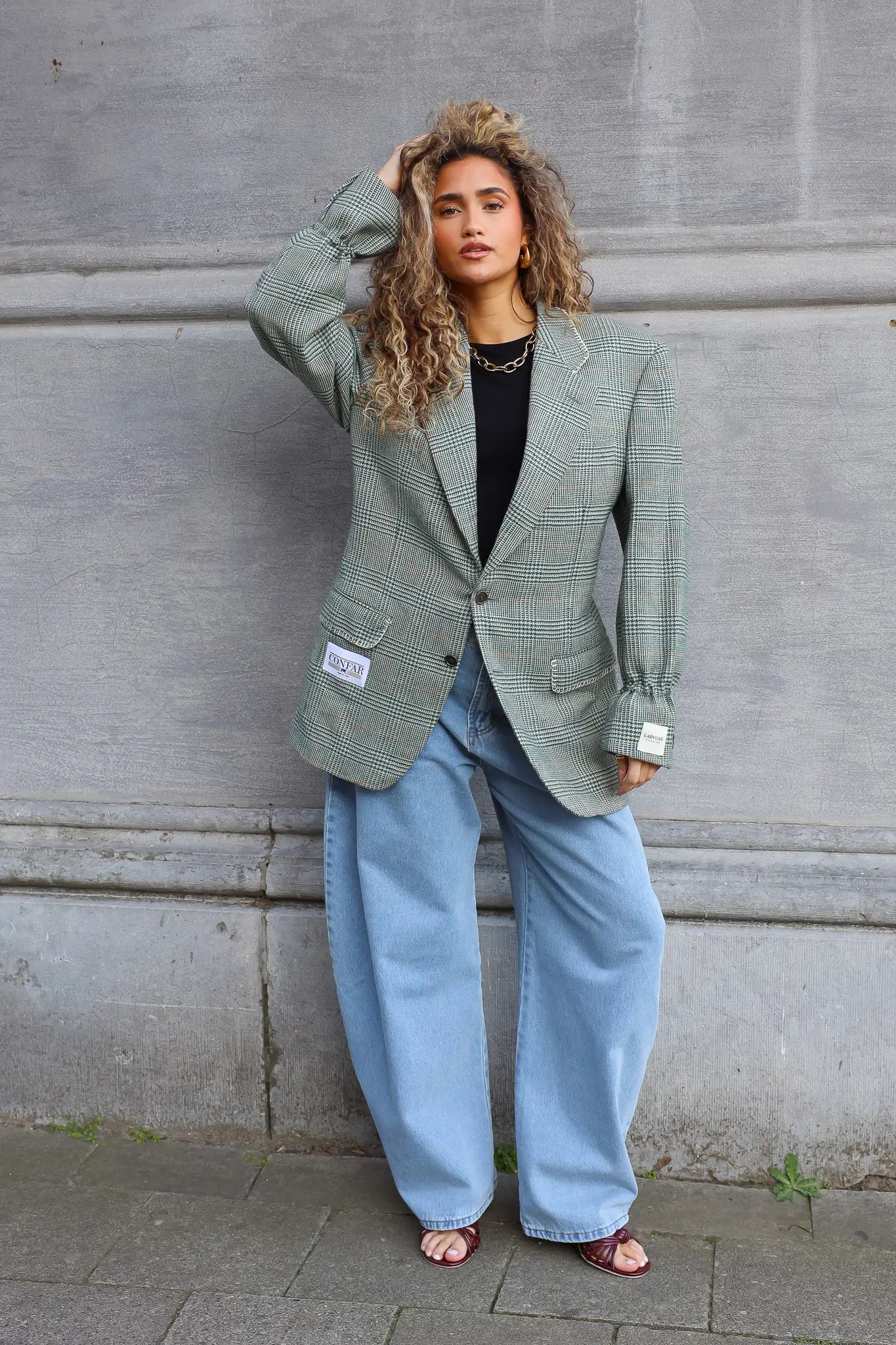 Atelier Series Reworked Blazer Groen