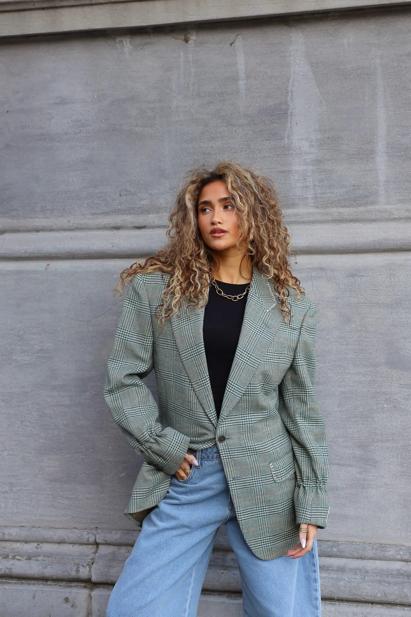 Atelier Series Reworked Blazer Groen