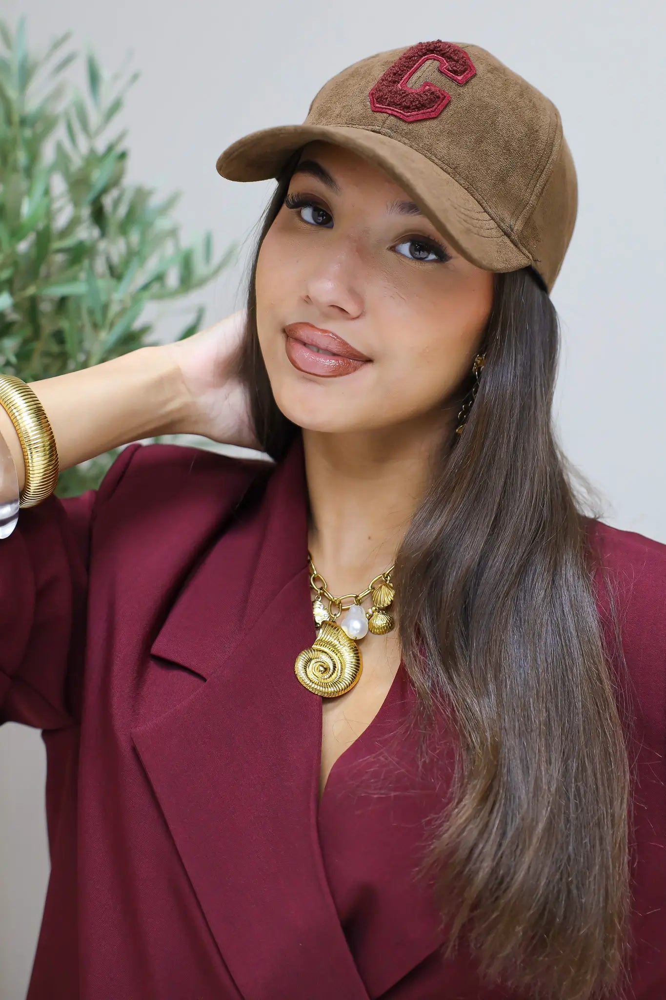 Pet C Suède Donker Bruin