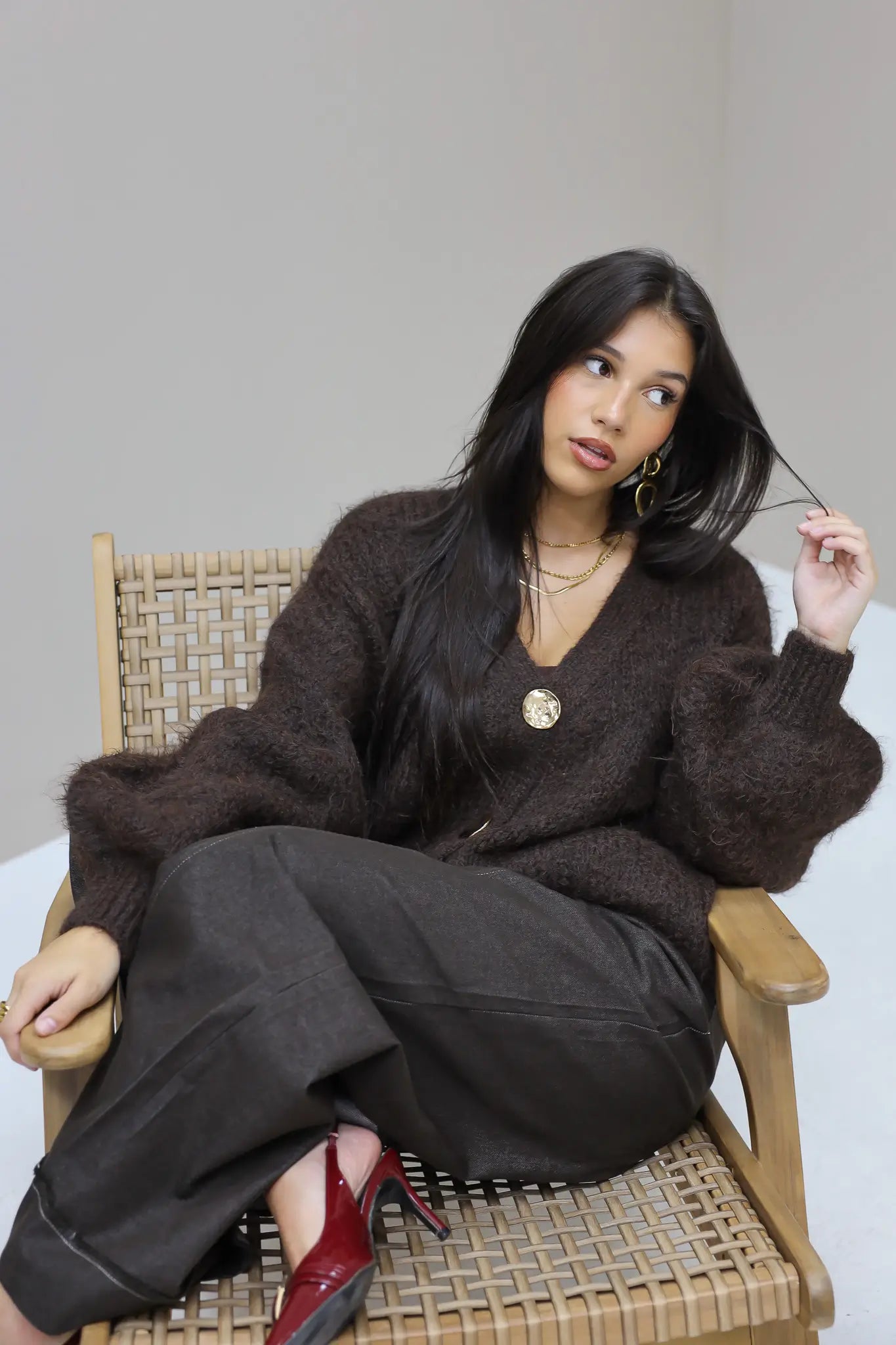 Vest Oversized Bruin