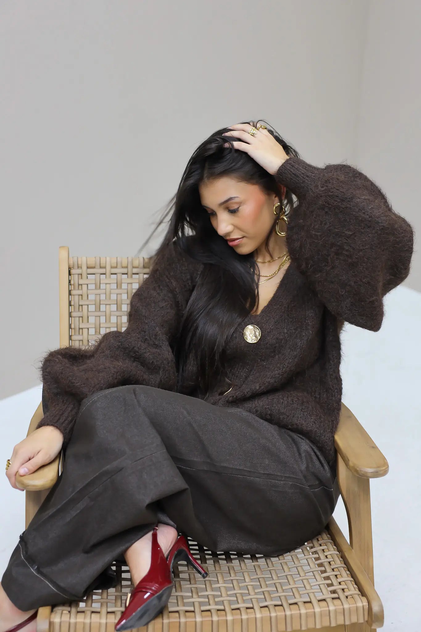 Vest Oversized Bruin