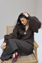 Vest Oversized Bruin