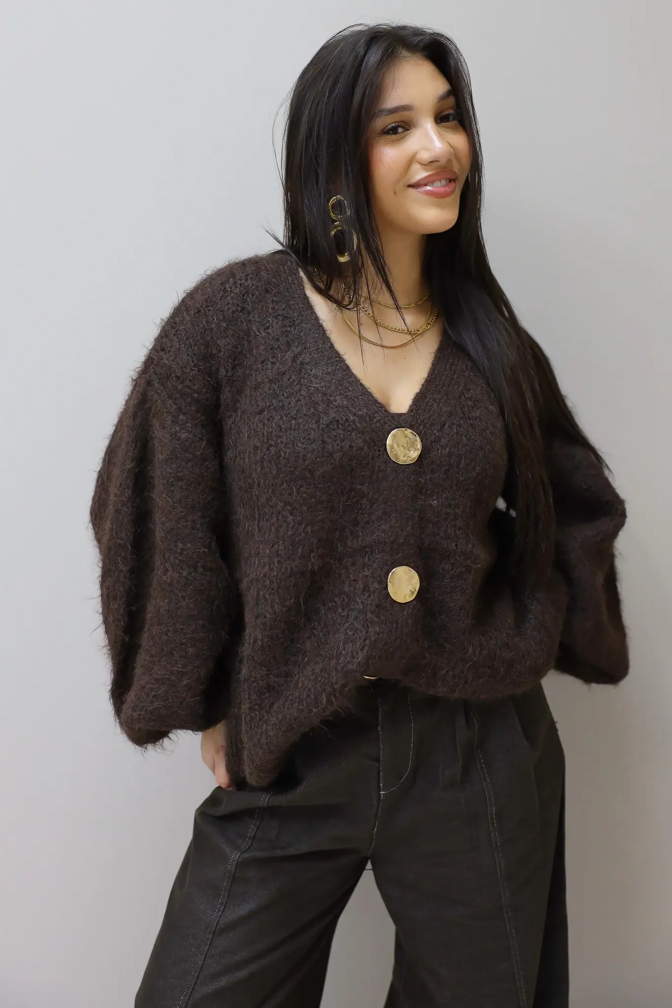 Vest Oversized Bruin