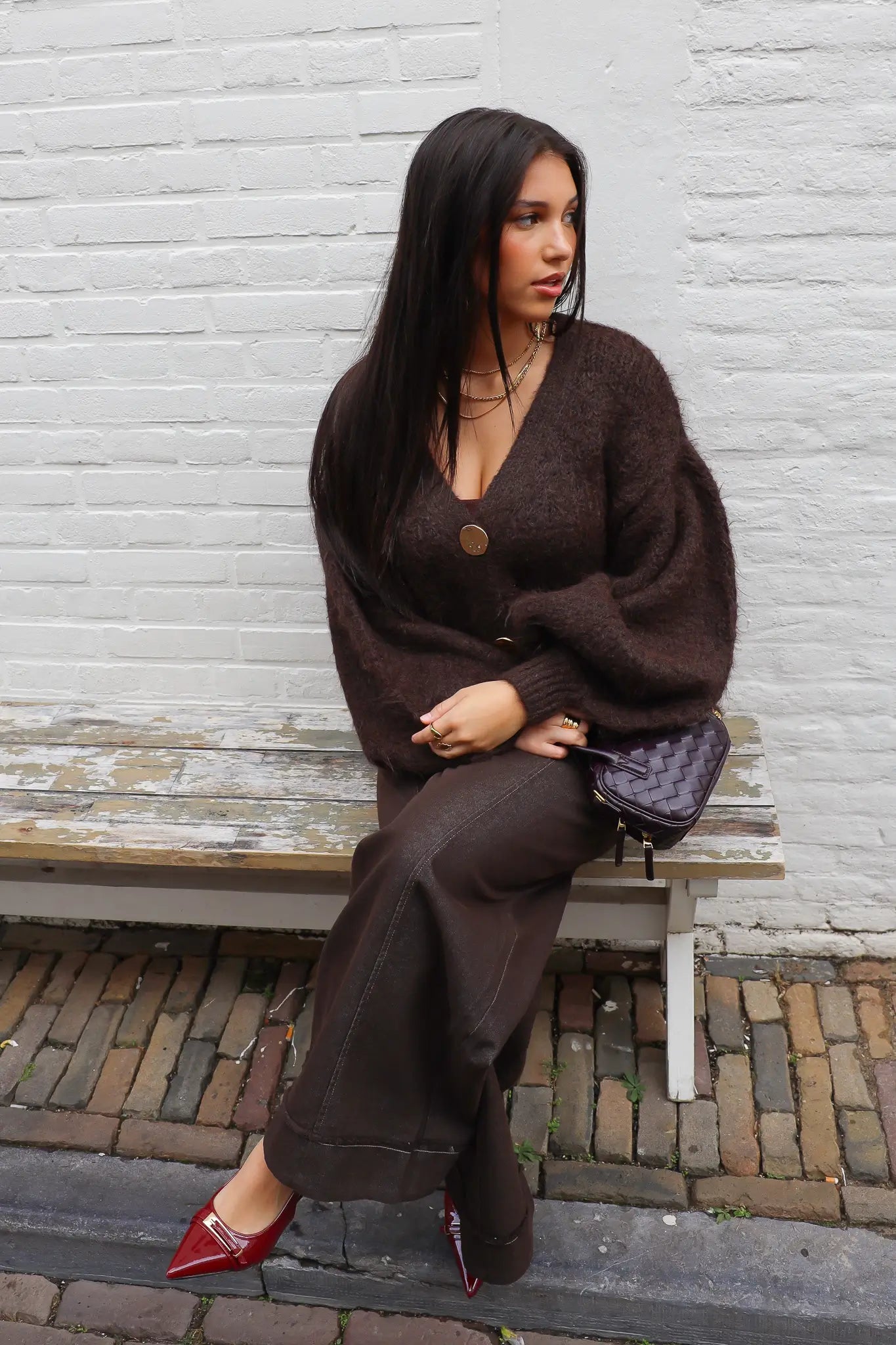 Vest Oversized Bruin