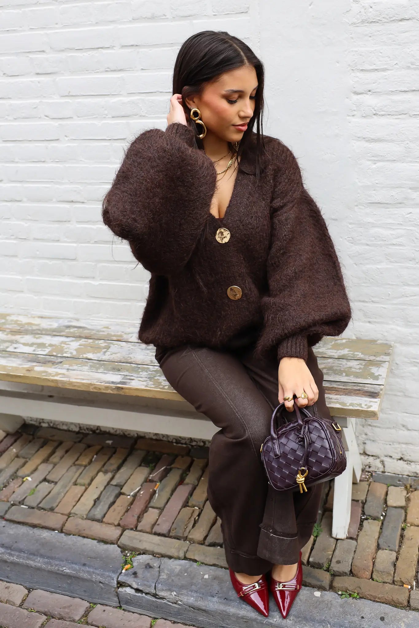 Vest Oversized Bruin