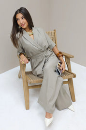 Pantalon Wide Fit Taupe