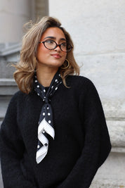 Sjaal Polka Dots Zwart