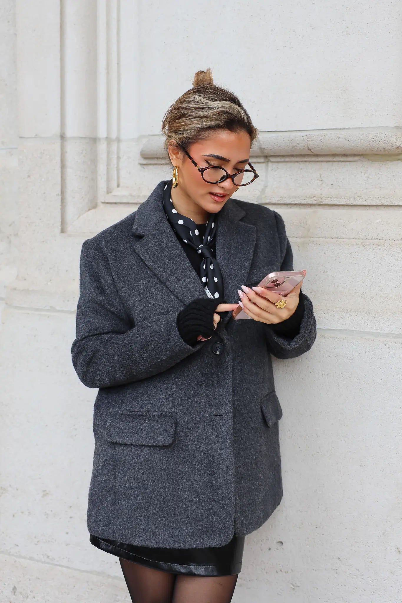 Blazer Wol Donker Grijs