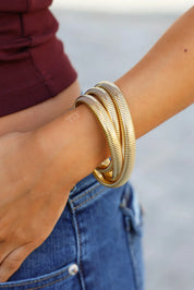 Armband Triple Spiral Goud