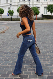 Bootcut Flare Stretch Jeans Wings 5102-1