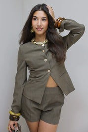 Getailleerd Jasje Bruin