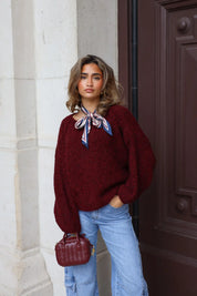 Tas Mini Wave Bordeaux